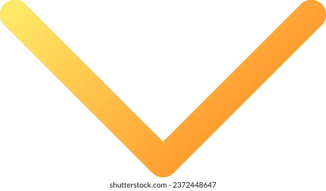 Scroll down pixel perfect flat gradient color ui icon. View chat history. Read new messages. Simple filled pictogram. GUI, UX design for mobile application. Vector isolated RGB illustration