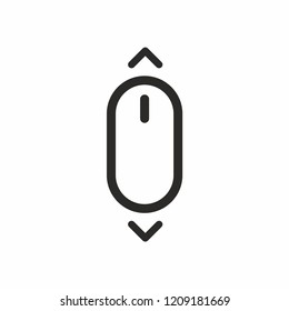 Scroll down up. Computer mouse icon. vector