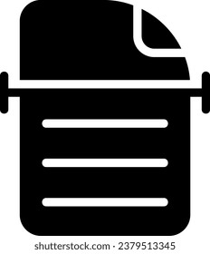 scroll glyph icon illustration vector