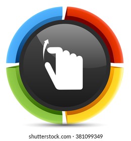 scroll up hand sign 