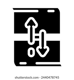 scroll hijacking ux ui design glyph icon vector. scroll hijacking ux ui design sign. isolated symbol illustration