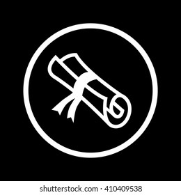 Scroll Icon in a Circle