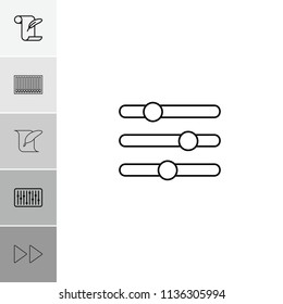 Scroll icon. collection of 6 scroll outline icons such as feather and paper, slider. editable scroll icons for web and mobile.