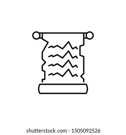 Scroll icon. Element of historical games icon