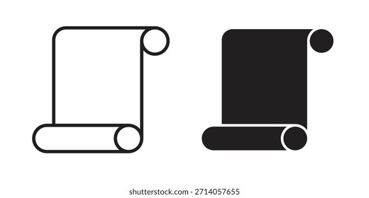Icono de desplazamiento gráfico doodle, boceto, Ilustración vectorial de dibujo de contorno