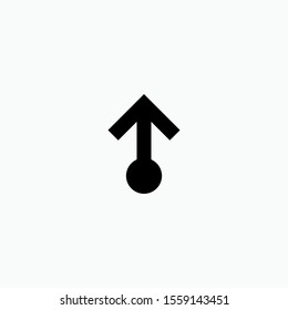 Scroll Up Icon. Guide, Direction Symbol for Design, Presentation, Website or Apps Elements - Vector.  Logo Template.