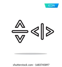 Scroll icon isolated on white background.