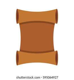 Scroll icon isolated on white background vector illustration