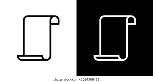 Ícone de rolagem. Vetor de tipo de logotipo definido