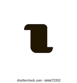 scroll icon. sign design