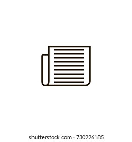 scroll icon. sign design