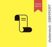 scroll. scroll icon. sign design. Vector EPS 10.