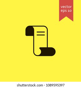 scroll. scroll icon. sign design. Vector EPS 10.