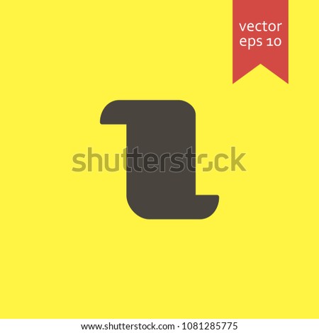 scroll. scroll icon. sign design. Vector EPS 10