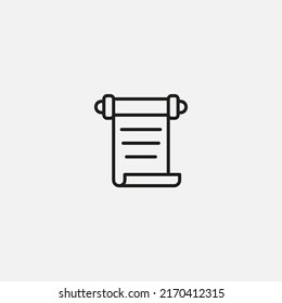 Scroll icon sign vector,Symbol, logo illustration for web and mobile