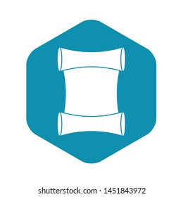 Scroll icon. Simple illustration of scroll vector icon for web