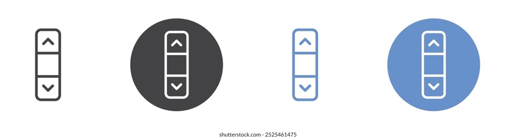 Scroll icon Thin outline art symbol