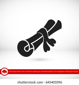 scroll icon vector, best flat icon EPS