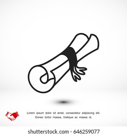 scroll icon vector, best flat icon EPS