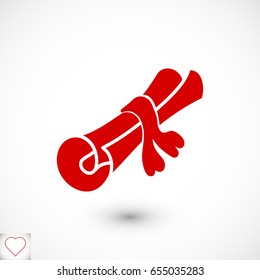 scroll icon vector, best flat icon EPS