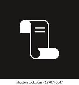 scroll icon. scroll vector design. sign design