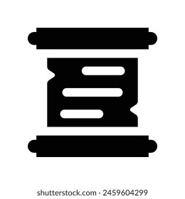 scroll icon. vector glyph icon for your website, mobile, presentation, and logo design.