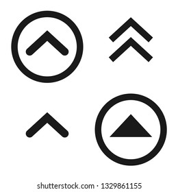 Scroll up icon. Vector illustration