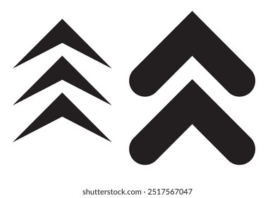 Scroll up icon. Vector illustration