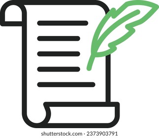Scroll icon vector image. Suitable for mobile application web application and print media.