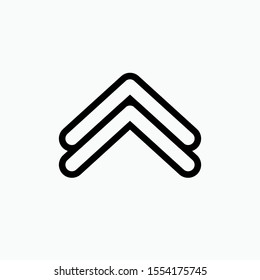 Scroll Up Icon - Vector, Sign and Symbol for Design, Presentation, Website or Apps Elements.  