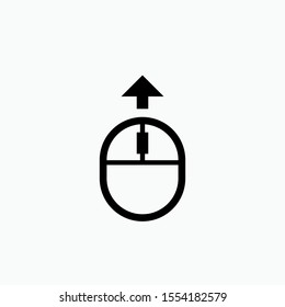 Scroll Up Icon - Vector, Sign and Symbol for Design, Presentation, Website or Apps Elements.  