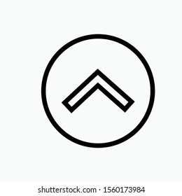 Scroll Up Icon - Vector, Sign and Symbol for Design, Presentation, Website or Apps Elements.  