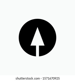 Scroll Up Icon - Vector, Sign and Symbol for Design, Presentation, Website or Apps Elements.  