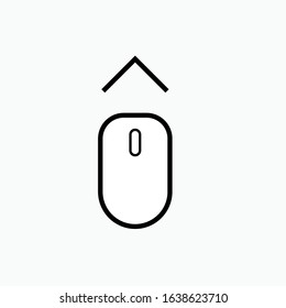 Scroll Up Icon - Vector, Sign and Symbol for Design, Presentation, Website or Apps Elements