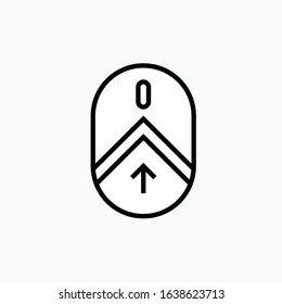Scroll Up Icon - Vector, Sign and Symbol for Design, Presentation, Website or Apps Elements