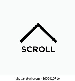 Scroll Up Icon - Vector, Sign and Symbol for Design, Presentation, Website or Apps Elements