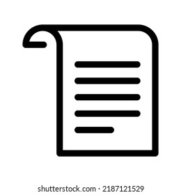 Scroll Icon Vector Symbol Design Illustration
