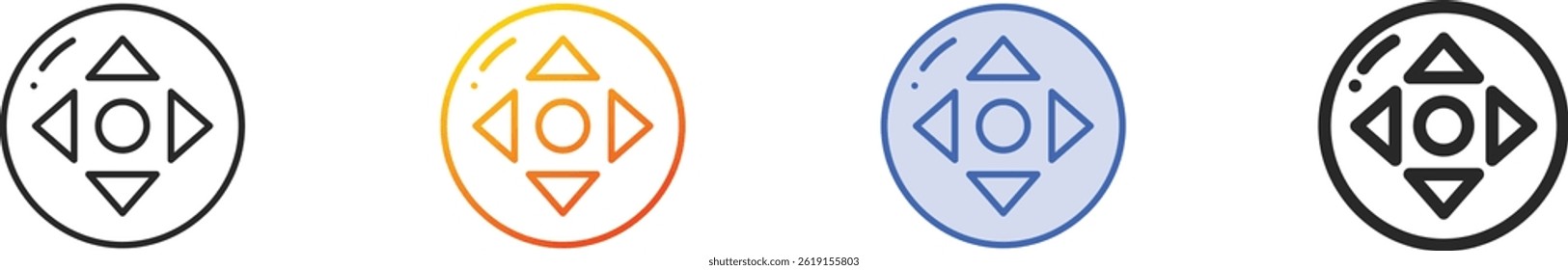 scroll icon.Thin Linear, Gradient, Blue Stroke and bold Style Design Isolated On White Background