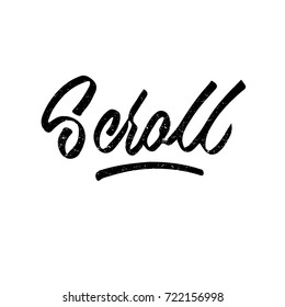 Scroll Ink Hand Lettering Modern Brush Stock Vector (Royalty Free ...