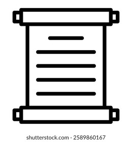 Scroll Line Icon Design For Personal And Commercial Use