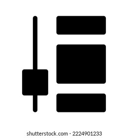 Icône du menu déroulant Illustration Vectorielle Symbole de création