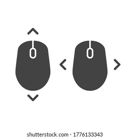 Scroll With Mouse Icons With Arrows