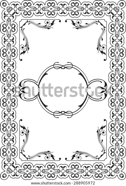 Scroll nice frame is\
isolated on white