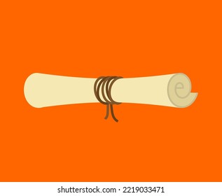 Scroll old isolated. paper roll. Vector illustration
