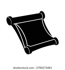 Ilustración de Arte vectorial de silueta de manuscrito antiguo