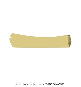 Scroll of old paper icon. Vector illustration.