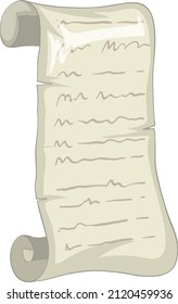 Desplazar la ilustración aislada del papel antiguo