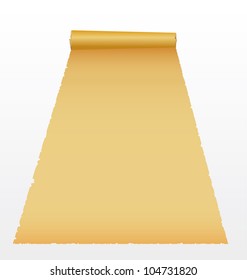 Scroll of old paper. Vector