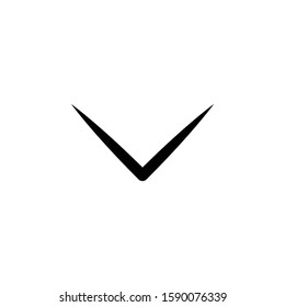 scroll page down icon vector sign symbol illustration