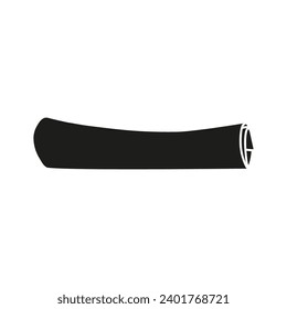 Scroll of paper icon. Vector. Flat design.